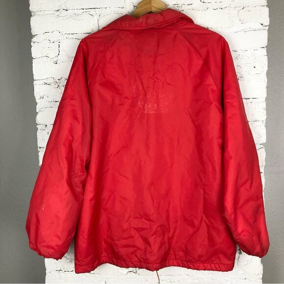 Vintage Karen Red Nylon Zip Sports Windbreaker Jacket - Picture 3 of 5